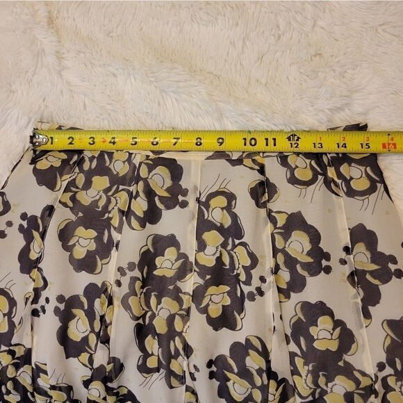 Club Monaco floral silk skirt Sz 6 - Picture 6 of 9